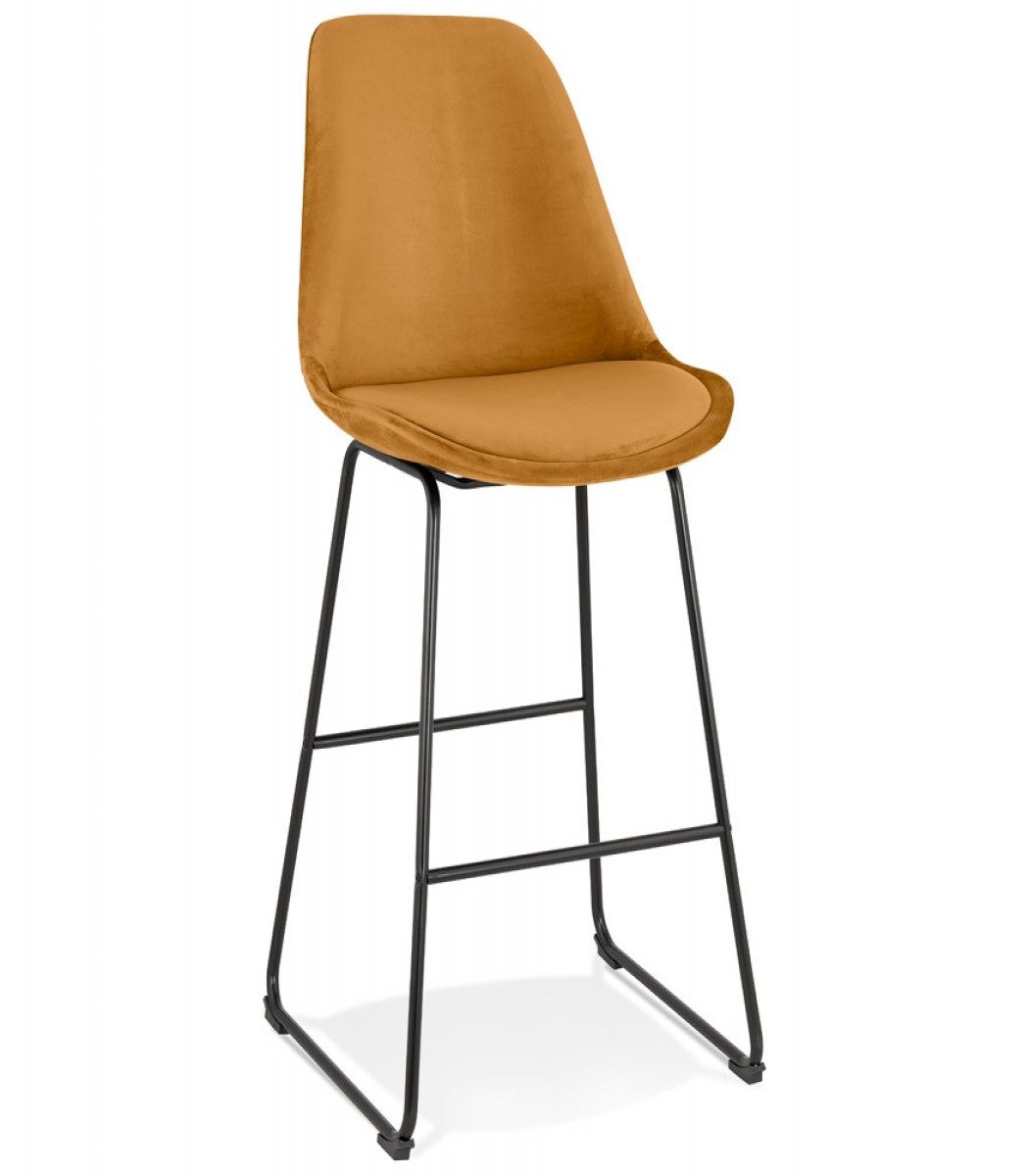 Barhocker 2er Set Mit Samtpolster – 67,3 Cm Hoch, Rutschfeste Metallfüße, Einfach Montierbar Für Küche & Esszimmer